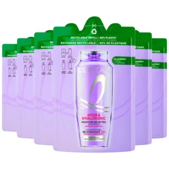Shampoo<LOréal 6x L'Oréal Elvive Hydra Hyaluronic Shampoo Refill 250 ml