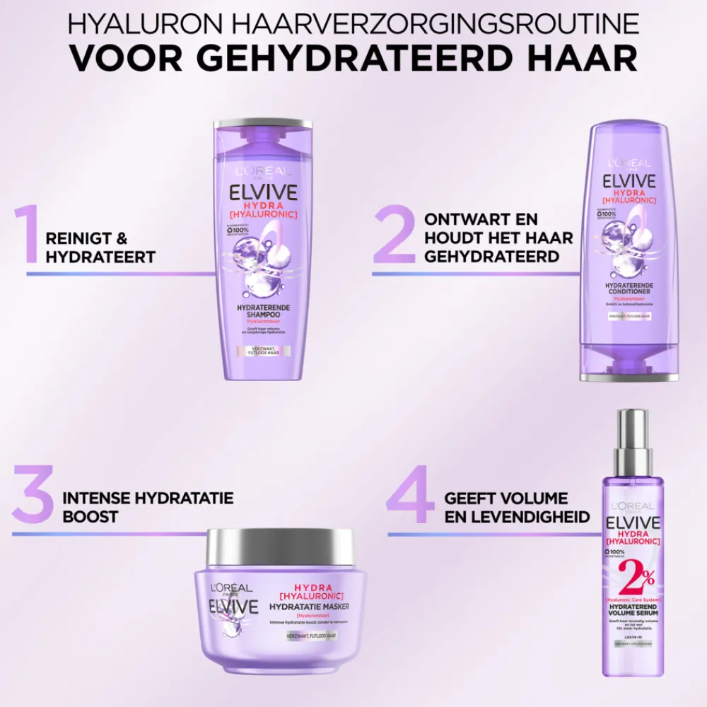 6x L'Oréal Elvive Hydra Hyaluronic Leave-in Spray^LOréal Online