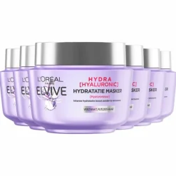 Discount 6x L'Oréal Elvive Hydra Hyaluronic Haarmasker 300 ml Haarverzorging