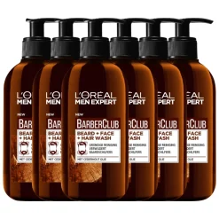 6x L'Oréal Men Expert BarberClub Baard Gezicht & Haar 3-in-1 Wash 200 ml^LOréal Discount
