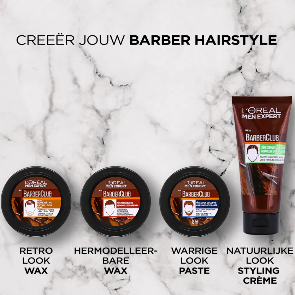 6x L'Oréal Men Expert BarberClub Styling Paste 75 ml^LOréal