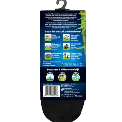 Steunkousen|Zelfzorg<Lucovitaal 3x Bamboe Sneakersok Zwart maat 39-42 1 paar