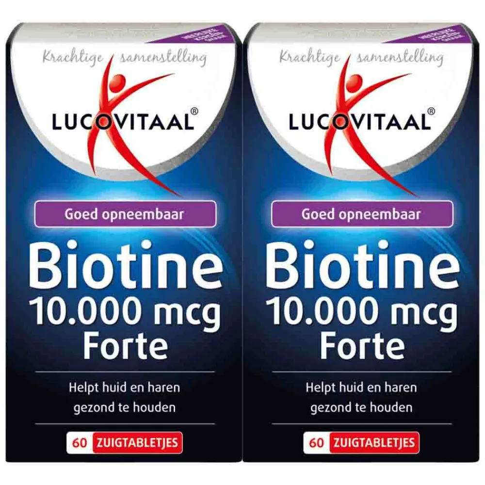 Online 2x Biotine 10.000 mcg Forte 60 zuigtabletten Vitaminen