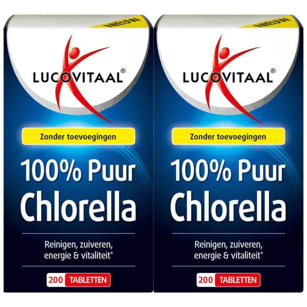 Hot 2x Chlorella Puur 200 tabletten Weerstand & Energie|Speciale Bestanddelen