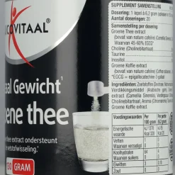 Afslankpillen<Lucovitaal 6x Groene Thee Ideaal Gewicht Poeder 130 gr