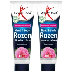 Handverzorging<Lucovitaal 2x Hand & Body Creme Rozen Wonder tube 100 ml