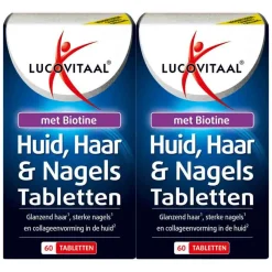 2x Huid Haar Nagels met Biotine 60 tabletten^Lucovitaal Clearance