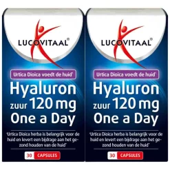 2x Hyaluronzuur 120mg One A Day 30 capsules^Lucovitaal Hot
