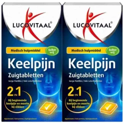 Sale 2x Keelpijn 10 zuigtabletten Luchtwegen & Keel