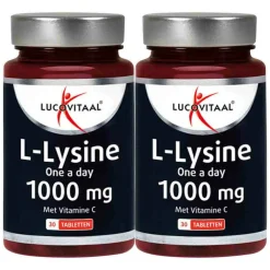 Weerstand & Energie|Speciale Bestanddelen<Lucovitaal 2x L-Lysine 1000mg One a Day 30 tabletten