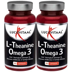 Discount 2x L-theanine Omega 3 90 capsules Rustgevend & Slapen