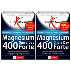 Best 2x Magnesium 400 Forte One a Day 20 sachets Mineralen