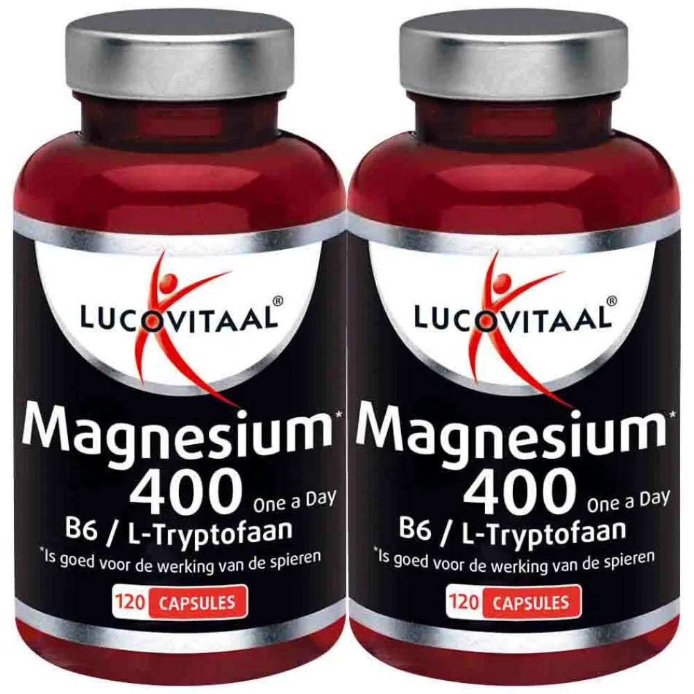 Mineralen<Lucovitaal 2x Magnesium 400 met l-tryptofaan 120 capsules