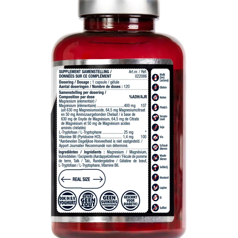 Mineralen<Lucovitaal 2x Magnesium 400 met l-tryptofaan 120 capsules