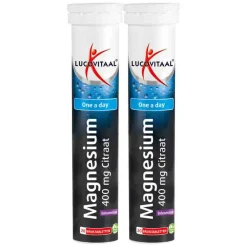 2x Magnesium Citraat Bruistabletten 20 tabletten^Lucovitaal Discount