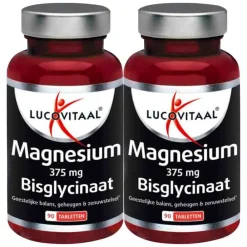 Mineralen<Lucovitaal 2x Magnesium 375mg Bisglycinaat 90 tabletten