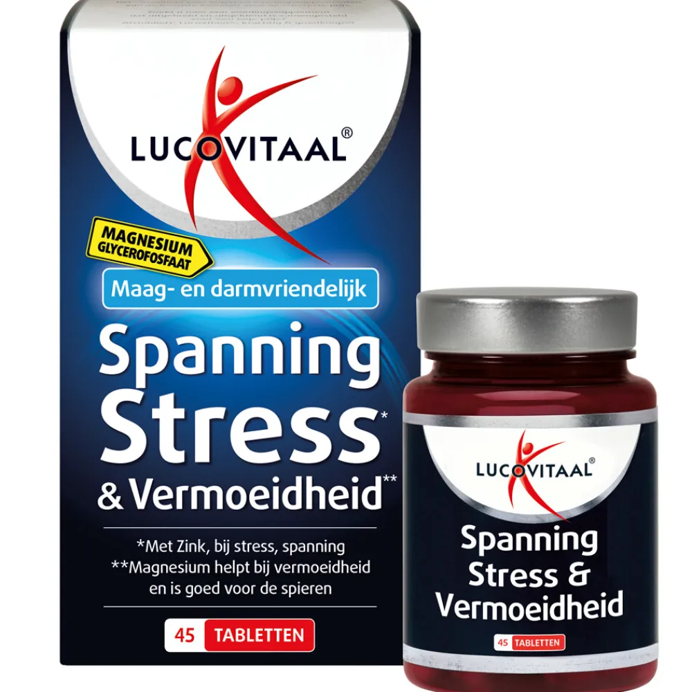 2x Magnesium Spanning, Stress en Vermoeidheid 45 tabletten Rustgevend & Slapen