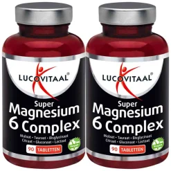 Outlet 2x Magnesium Super 6 Complex 90 tabletten Mineralen