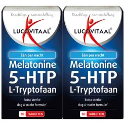 2x Melatonine 5-HTP L-Tryptofaan 30 tabletten Speciale Bestanddelen