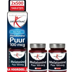 2x Melatonine 100mcg DUO Pack 2x500 tabletten^Lucovitaal