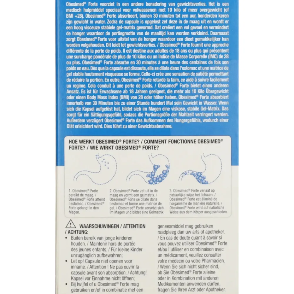 Outlet 2x Obesimed Forte 42 capsules Afslankpillen