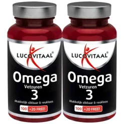 Hart, Bloed & Cholesterol|Speciale Bestanddelen<Lucovitaal 2x Omega 3 Vetzuren 120 capsules