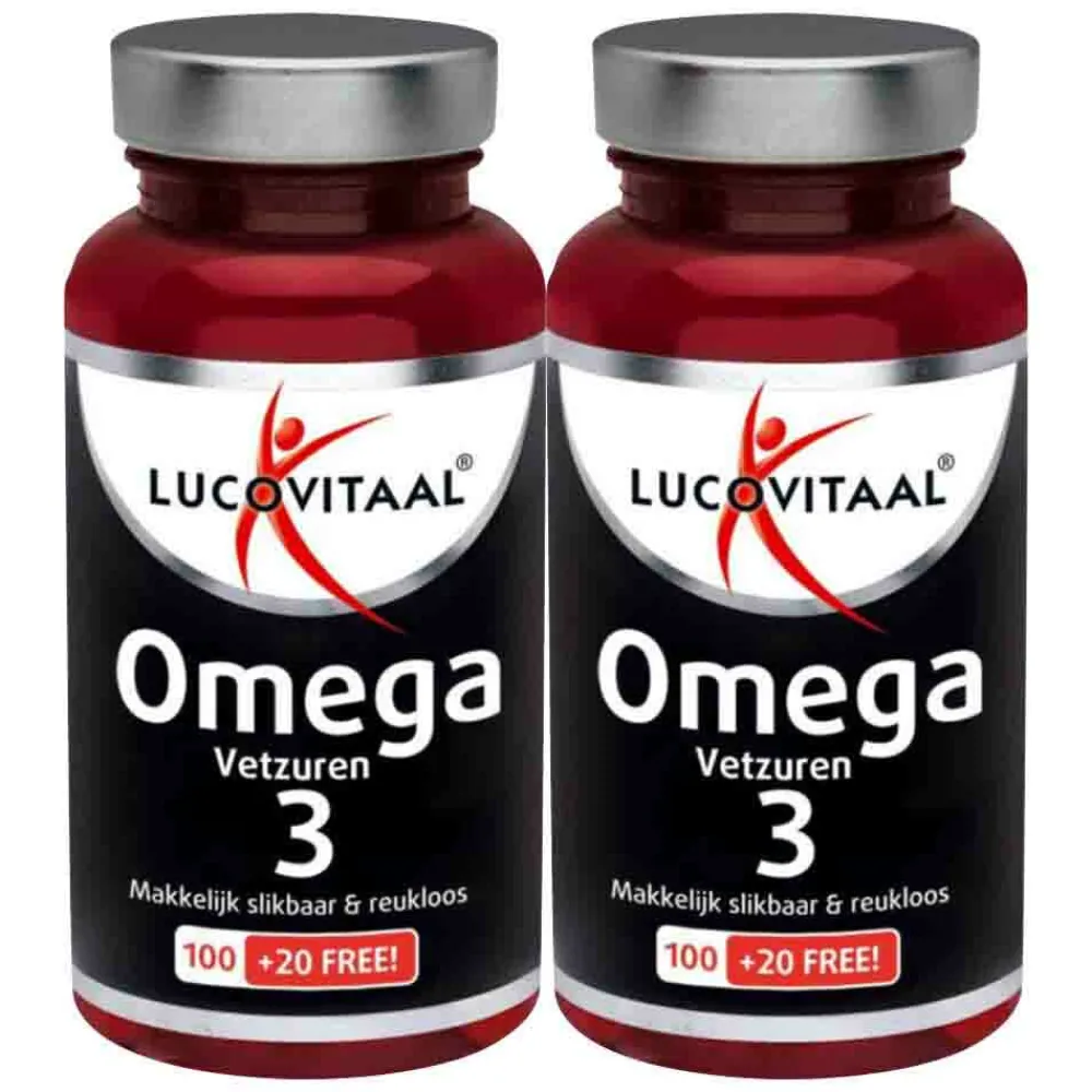 Hart, Bloed & Cholesterol|Speciale Bestanddelen<Lucovitaal 2x Omega 3 Vetzuren 120 capsules