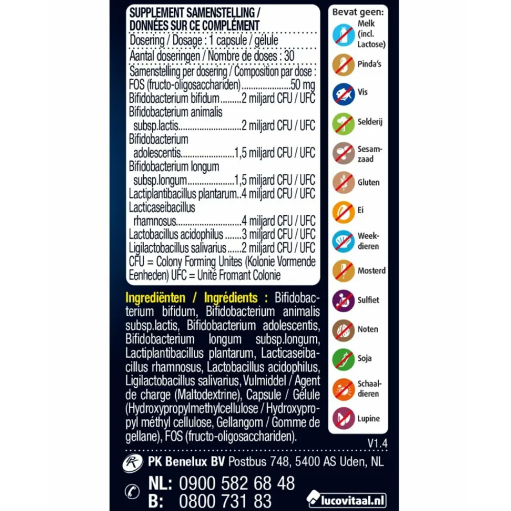 Clearance 2x Pre & Probiotica 30 capsules Speciale Bestanddelen