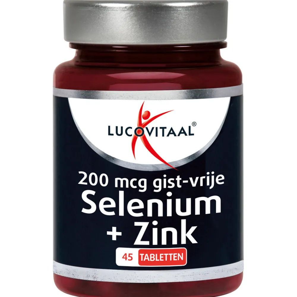 Discount 2x Selenium & Zink 200 mcg Gistvrij 45 tabletten Mineralen