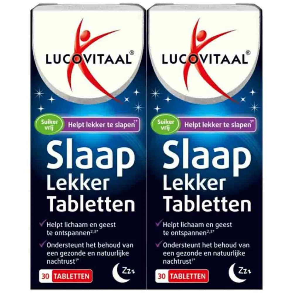 Rustgevend & Slapen<Lucovitaal 2x Slaap Lekker 30 tabletten