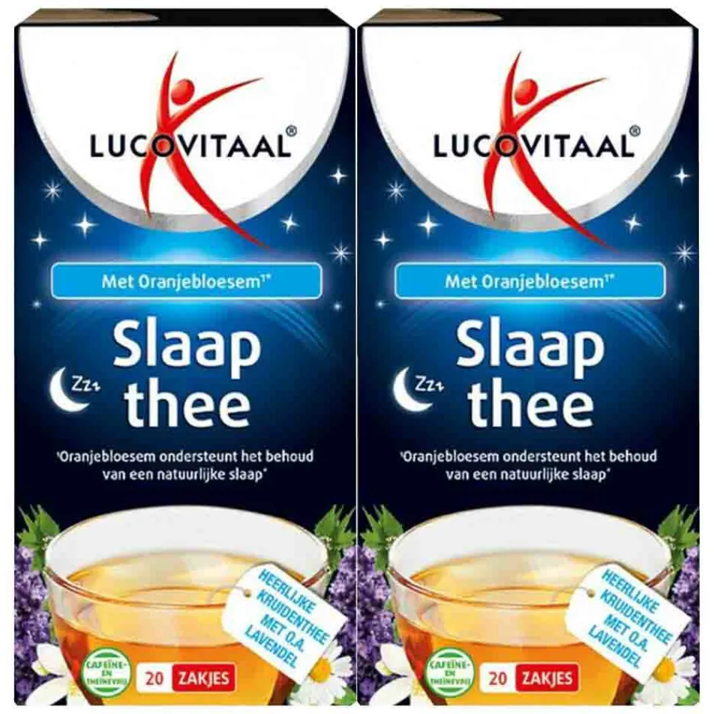 Thee<Lucovitaal 2x Slaap Thee Vegan 20 stuks