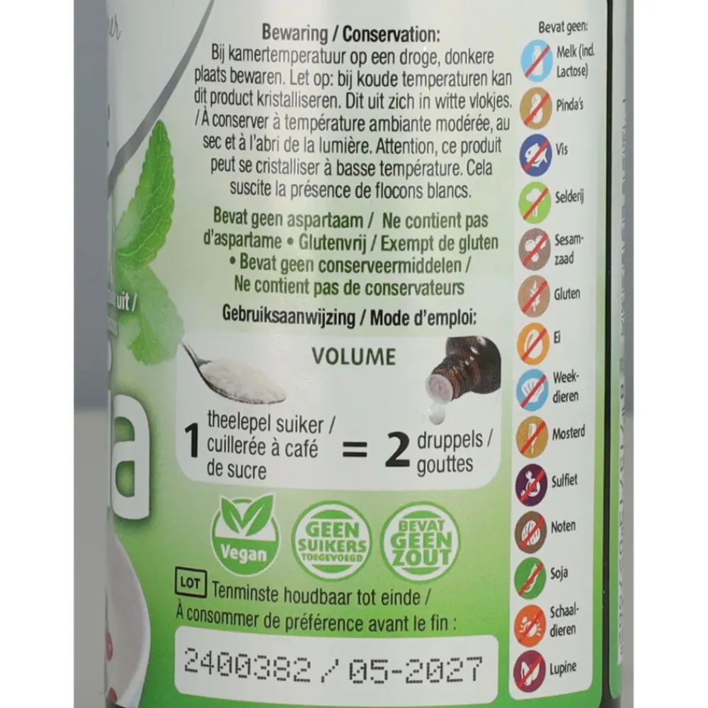 Siropen & Zoetstoffen<Lucovitaal 2x Stevia Vloeibaar 100 ml