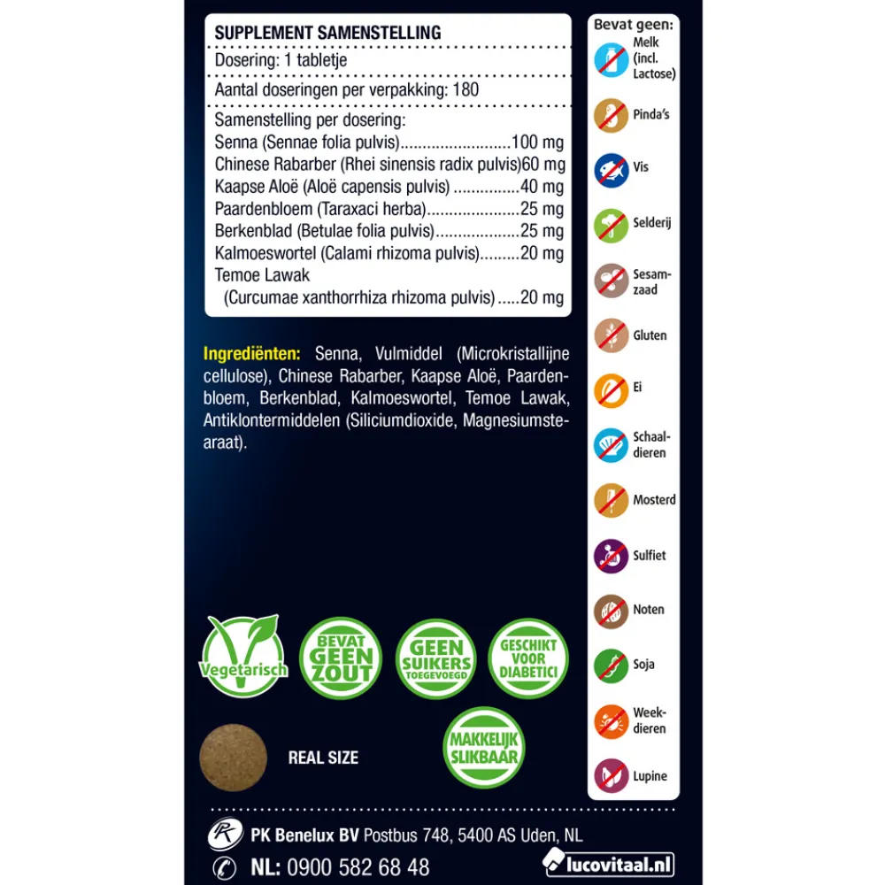 2x Stoelgang met Senna 180 tabletten^Lucovitaal Clearance