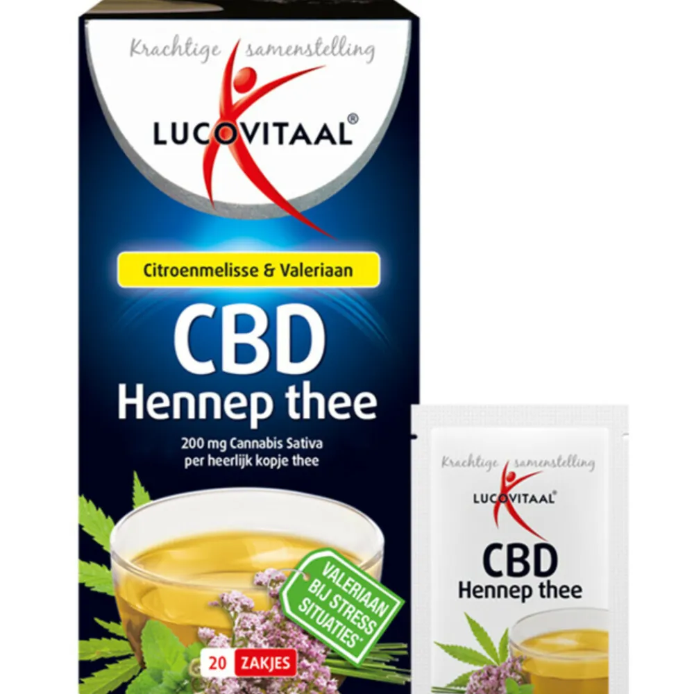 Discount 2x Thee Hennep CBD 20 stuks Thee