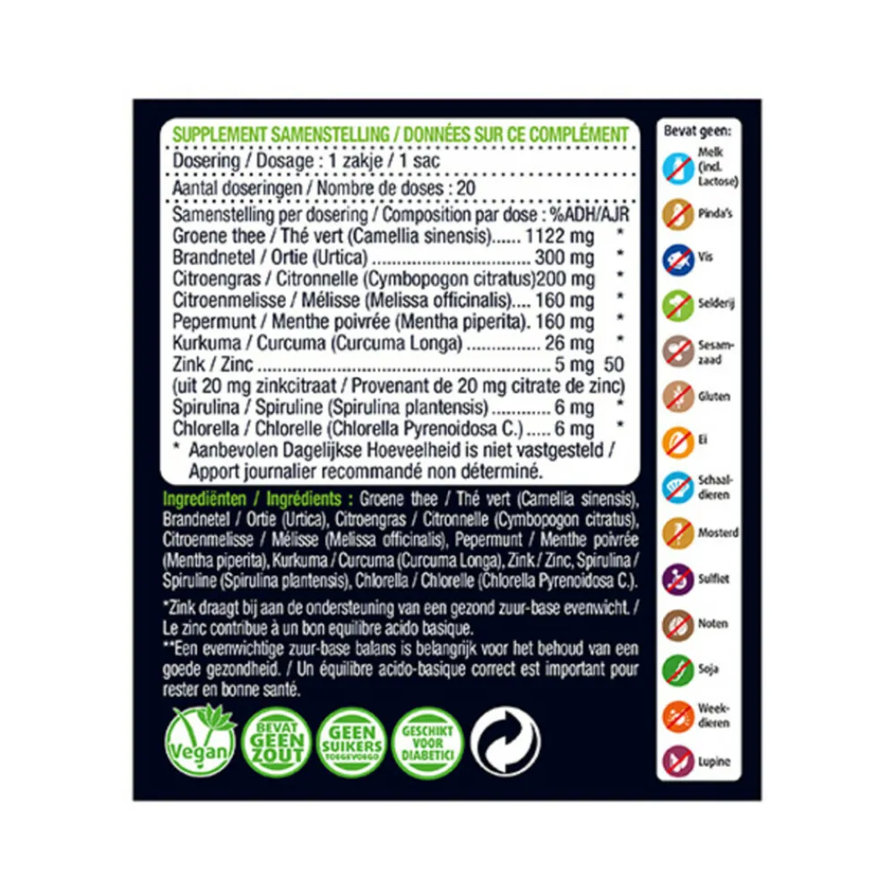 Thee<Lucovitaal 2x Thee Zuur Base 20 stuks