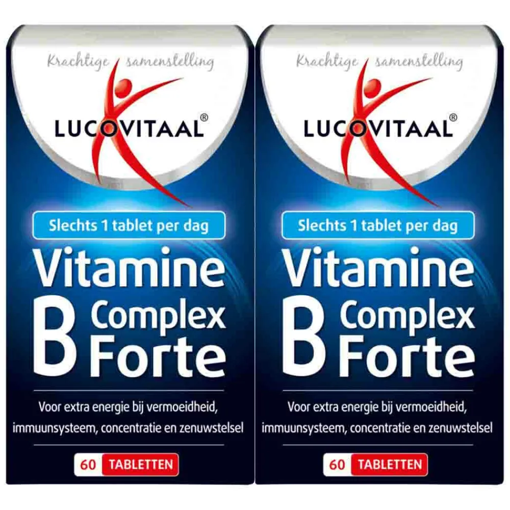 2x Vitamine B Complex Forte 60 tabletten^Lucovitaal Clearance
