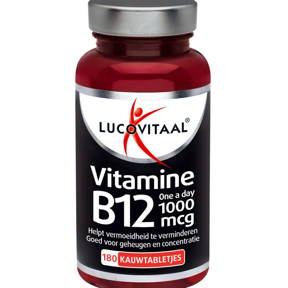 2x Vitamine B12 1000mcg 180 kauwtabletten^Lucovitaal New