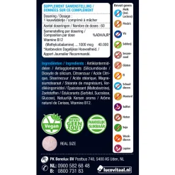 Clearance 2x Vitamine B12 1000mcg 60 kauwtabletten Vitaminen