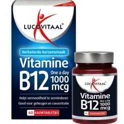 Clearance 2x Vitamine B12 1000mcg 60 kauwtabletten Vitaminen