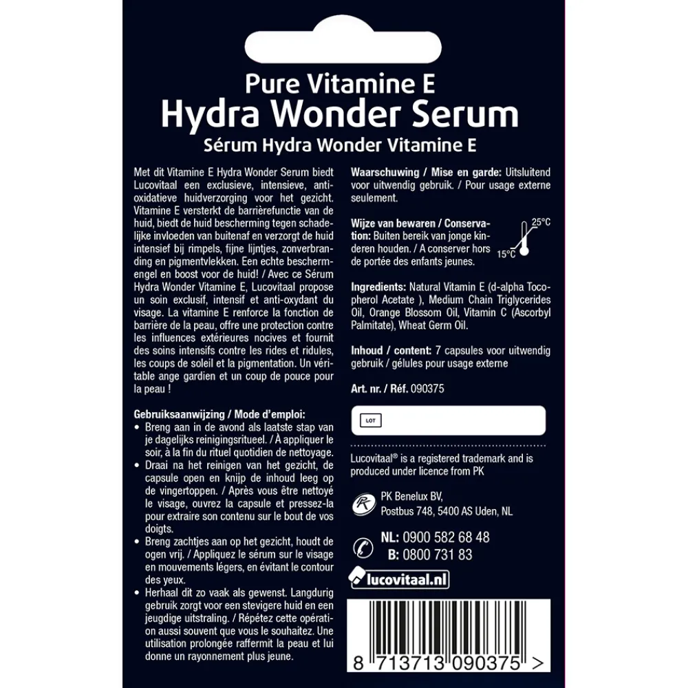 2x Vitamine E Hydra Wonder Serum 7 Capsules^Lucovitaal Best