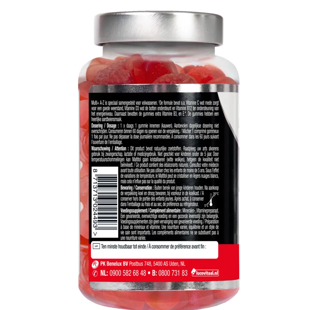2x Vitamine Gummies Multi+ A tot Z 60 Gummies^Lucovitaal New