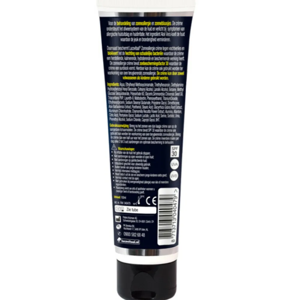 2x Zonneallergie Crème SPF30 100 ml^Lucovitaal Outlet