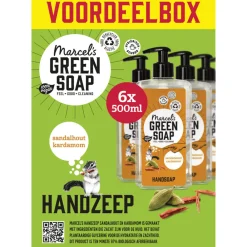 Keukenartikelen<Marcels Green Soap 6x Marcel's Green Soap Handzeep Sandelhout & Kardemom 500 ml