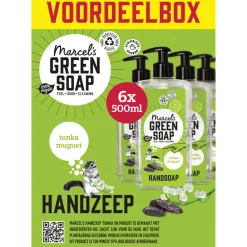 Sale 6x Marcel's Green Soap Handzeep Tonka & Muguet 500 ml Keukenartikelen