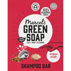 Shampoo<Marcels Green Soap 6x Marcel's Green Soap Shampoobar Argan & Oudh 90 gr