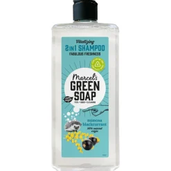 Shampoo<Marcels Green Soap 6x Marcel's Green Soap Shampoo & Conditioner 2 in 1 Mimosa & Black Currant 300 ml