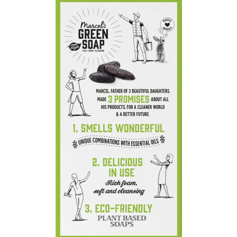 6x Marcel's Green Soap Showerbar Tonka & Muguet 150 gr^Marcels Green Soap Best