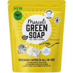Machineafwas<Marcels Green Soap 5x Marcel's Green Soap Vaatwascapsules Eco All-In-One 25 stuks