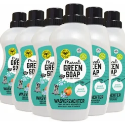 Outlet 6x Marcel's Green Soap Wasverzachter Perzik & Jasmijn 30 Wasbeurten 750 ml Wasverzachter