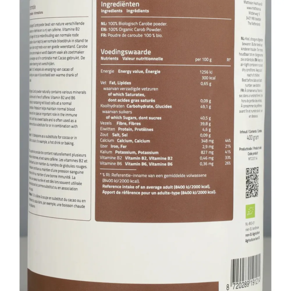 3x Carobe Poeder 400 gr^Mattisson Hot